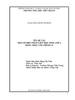 Một số biện pháp giúp học sinh lớp 4 khắc phục lỗi chính tả 