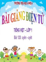 Tuần 24 - Tiếng Việt 1 - Bài 125 uyên - uyêt - Hà Thị Lan Anh