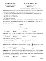 3  đề thi thử TN THPT 2021   môn vật lý   THPT chuyên thoại ngọc hầu   an giang   lần 1   file word có lời giải