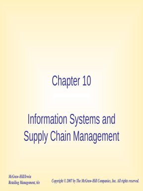 Lecture Retailing management (6/e): Chapter 10 - Levy Weitz