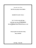 Xử lý nước thải đô thị cho khu vực huay longkong, thành phố kaysone phomvihane, lào (tt) 