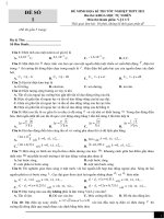 Đề 1  đề thi thử TN THPT môn lý theo cấu trúc đề minh họa 2021 có lời giải