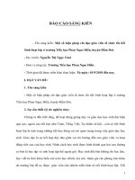 Một số biện pháp chỉ đạo giáo viên tổ chức tốt tiết sinh hoạt lớp ở trường tiểu học phan ngọc hiển, huyện đầm dơi 