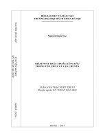 Luận văn thạc sĩ kiểm soát thất thoát xăng dầu trong tồn chứa và vận chuyển 