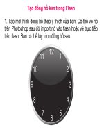 Tao dong ho Kim bang Flash