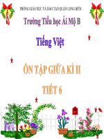Tiếng Việt 2- Tuần 27- Ôn tập giữa học kì 2 tiết 6