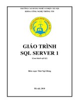 Bài giảng SQL server 1