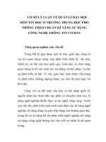 CƠ sở lý LUẬN về QUẢN lí dạy học môn TIN học ở TRƯỜNG TRUNG học PHỔ THÔNG THEO CHUẨN kĩ NĂNG sử DỤNG CÔNG NGHỆ THÔNG TIN cơ bản 