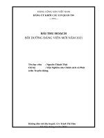 Bài thu hoạch lớp Đảng viên mới