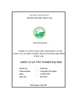 Nghiên cứu hàm lượng lipit thành phần và hàm lượng các axit béo có trong một số loại rong điển hình ở việt nam 