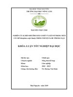 Nghiên cứu sự biến đổi tính chất co rút và giãn nở trong thân cây mỡ manglietia conifer dandy trồng ở huyện na rì tỉnh bắc kạn 