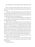 Anh (chị) hãy trình bày những hiểu biết của mình về văn hóa các DTTS vùng Nam Bộ thông qua trưng bày Bảo tàng dân tộc học (Ngoài trời và trong nhà).