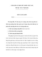 Tổ chức dạy trẻ sử dụng chén, đũa trong bữa ăn   một trong những hình thức giáo dục kỹ năng sống, tính thẩm mỹ và phát triển vận động tinh cho trẻ ở trường mầm non 