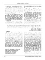 THỰC TRẠNG KIẾN THỨC CHĂM SÓC GIẢM NHẸ VÀ MỘT SỐ YẾU TỐ LIÊN QUAN CỦA ĐIỀU DƯỠNG BỆNH VIỆN KIẾN AN – HẢI PHÒNG NĂM 2018