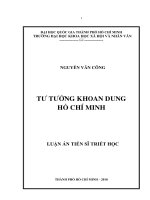 Tư tưởng khoan dung hồ chí minh     