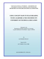 Using concept maps to teach reading to efl learners at ho chi minh city university of technical education    m a   60 14 10  