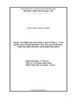 Nâng cao hiệu quả dạy học lịch sử bài 4 các quốc gia cổ đại phương tây  hi lạp và rô ma (tiết 02) theo hướng tích hợp liên môn  