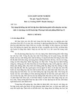Xây dựng hệ thống câu hỏi bài tập theo định hướng phát triển năng lực của học sinh và vận dụng vào tiết luyện tập phương trình mặt phẳng hình học 12 
