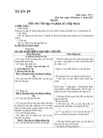 GIÁO ÁN LỚP 5 - TUẦN 29