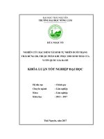 Nghiên cứu đặc điểm tái sinh tự nhiên dưới trạng thái rừng iib thuộc phân khu phục hồi sinh thái của vườn quốc gia ba bể 