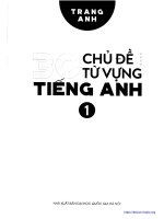 Tuyển tập 30 chủ đề từ vựng tiếng anh 1 phần 1 