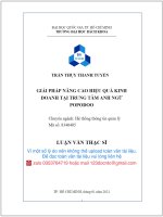 Giải pháp nâng cao hiệu quả kinh doanh tại trung tâm anh ngữ popodoo