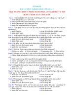 Bài tập trắc nghiệm Giáo dục công dân 11 - Bài 7: Thực hiện nền kinh tế nhiều thành phần và tăng cường vai trò quản lý kinh tế của nhà nước