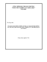 Ứng dụng hệ thống thông tin địa lý (gis) hỗ trợ thông tin tìm nhà trọ cho sinh viên (nghiên cứu thí điểm quận 10, tp  hồ chí minh)    công trình dự thi giải thưởng sinh viên nghiên cứu khoa học năm 200 