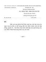 TUYEN SINH LOP 6 TRUONG THCS NGUYEN TRI PHUONG NAM HOC2012 2013 Mon TIENG VIET Phan TAP LAM VAN