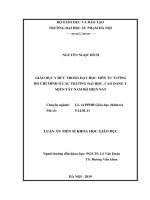 Luận án tiến sĩ khoa học giáo dục giáo dục y đức trong dạy học môn tư tưởng hồ chí minh ở các trường đại học, cao đẳng y miền tây nam bộ hiện nay 