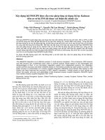 Xây dựng hệ INS/GPS theo cấu trúc ghép lỏng sử dụng bộ lọc Kalman trên cơ sở hệ INS đã được cải thiện độ chính xác