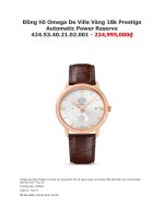 Đồng hồ omega de ville vàng 18k prestige automatic power reserve 424 53 40 21 02 001   224,995,000₫