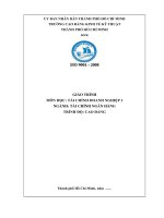 Giáo trình Tài chính doanh nghiệp 1 (Nghề: Tài chính Ngân hàng) - CĐ Kinh tế Kỹ thuật TP.HCM