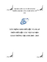 Tiểu luận môn Kho dữ liệu và OLAP: Xây dựng kho dữ liệu và OLAP trên dữ liệu các vụ tai nạn giao thông tại anh 2005-2015