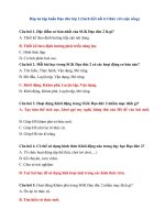 Đáp án trắc nghiệm tập huấn môn đạo đức lớp 2 (sách kết nối tri thức với cuộc sống)