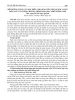 Bồi dưỡng năng lực đọc hiểu cho giáo viên trung học cơ sở môn Ngữ văn theo chương trình giáo dục phổ thông mới