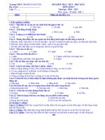 de kiem tra 1 tiet sinh hoc