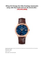 Đồng hồ omega de ville prestige automatic vàng 18k red gold 424 53 40 20 03 002    199,995,000₫