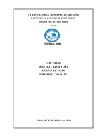 Giáo trình Kiểm toán (Nghề: Kế toán) - CĐ Kinh tế Kỹ thuật TP.HCM