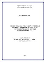 Nghiên cứu giải pháp xử lý nước thải sơ chế gà rán công nghiệp bằng phương pháp ozone kết hợp thủy sinh thực vật 