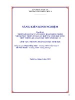 skkn thiết kế bài tập và tổ chức hoạt động nhóm nhằm phát triển năng lực hợp tác cho học sinh THPT thông qua dạy học mô 