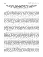 Dạy học STEM trong trường trung học cơ sở nhằm đáp ứng chương trình giáo dục phổ thông mới