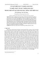 Từ ngữ biểu đạt ý nghĩa giáo dục và biểu thức ẩn dụ ý niệm giáo dục trong một số tạp chí giáo dục tiếng Việt hiện nay