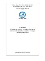 Giáo trình Lắp đặt điện công trình (Nghề: Điện công nghiệp và dân dụng) - CĐ Kinh tế Kỹ thuật TP.HCM