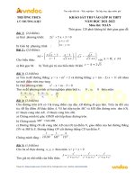 Đề thi thử vào lớp 10 môn Toán trường THCS Lý Thường Kiệt, Thanh Hoá năm 2021 - 2022