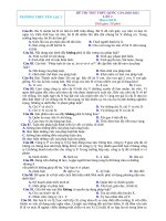 Đề thi thử THPT Quốc gia môn Giáo dục công dân năm 2021 – Trường THPT Yên Lạc 2