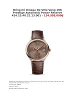 Đồng hồ omega de ville vàng 18k prestige automatic power reserve 424 23 40 21 13 001   134,995,000₫