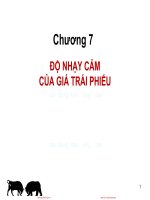 Bài giảng Đầu tư tài chính: Chương 7 - PGS.TS Trần Thị Thái Hà