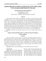 Quyền kiểm soát gia đình và chính sách cổ tức: Bằng chứng từ các doanh nghiệp niêm yết Việt Nam