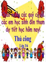 Thủ công lớp 3 tuần 27